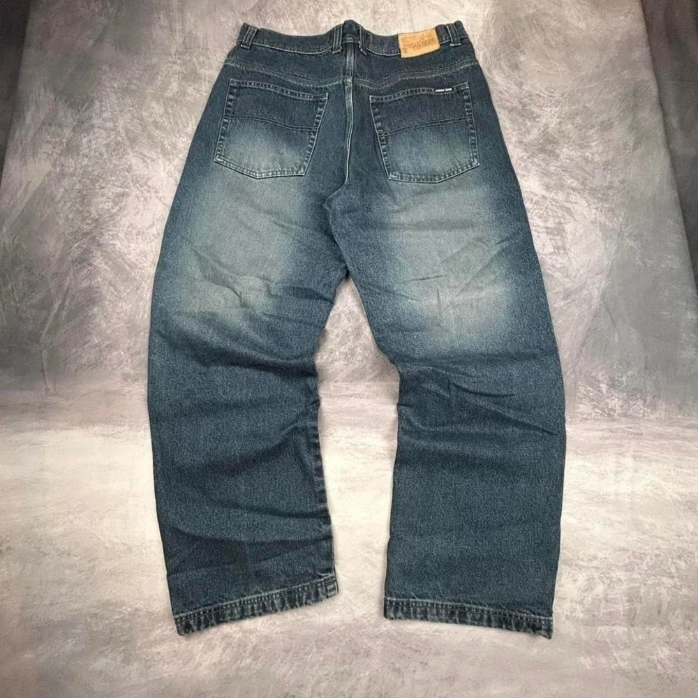 Jordan Craig Jeans 36x32 Mens Blue Wash Y2K Baggy Hip Hop - Picture 1 of 8